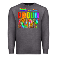 Charcoal Heather proud ally Premium Sweatshirt - HRA Design Shop