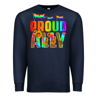 Navy proud ally Premium Sweatshirt - HRA Design Shop