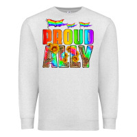 Oatmeal Heather proud ally Premium Sweatshirt - HRA Design Shop