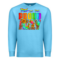 Ocean Blue proud ally Premium Sweatshirt - HRA Design Shop