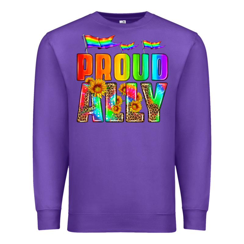 Proud Ally Premium Sweatshirt by HRA Design Shop | Teevron