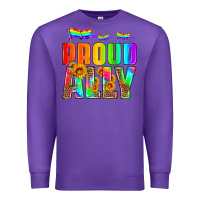 Purple proud ally Premium Sweatshirt - HRA Design Shop