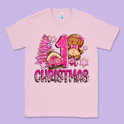 1st Christmas Gingerbread Girl Classic Tee Designed By Zillion Design Studio
