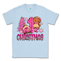 Dusty Blue 1st christmas gingerbread girl Classic Tee - Zillion Design Studio