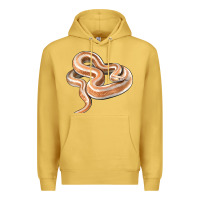 Antique Gold Rosy Boa Snake Illustrations Premium Hoodie - LillyAllenDesigns