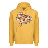 Mustard Rosy Boa Snake Illustrations Premium Hoodie - LillyAllenDesigns