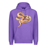 Purple Rosy Boa Snake Illustrations Premium Hoodie - LillyAllenDesigns
