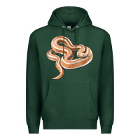 Sports Green Rosy Boa Snake Illustrations Premium Hoodie - LillyAllenDesigns