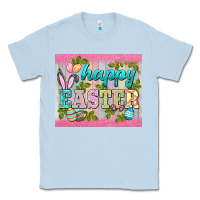 Dusty Blue happy easter mousepad Classic Tee - BarkalooDesign