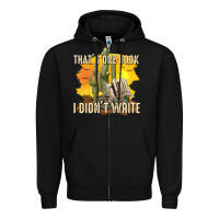 Black thats one book i didnt write tbw Zipper Hoodie - texasbilliewilder