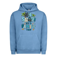Pigment Pebble Blue oh ship its a family trip Urban Hoodie - MaliasSmallBusiness