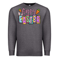 Charcoal Heather Easter Day Happy Easter Premium Sweatshirt - OliviaCreatesArt