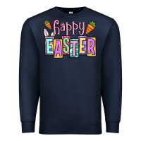 Navy Easter Day Happy Easter Premium Sweatshirt - OliviaCreatesArt