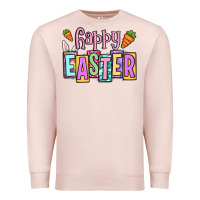 Pale Pink Easter Day Happy Easter Premium Sweatshirt - OliviaCreatesArt
