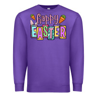Purple Easter Day Happy Easter Premium Sweatshirt - OliviaCreatesArt