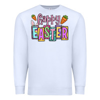 White Easter Day Happy Easter Premium Sweatshirt - OliviaCreatesArt