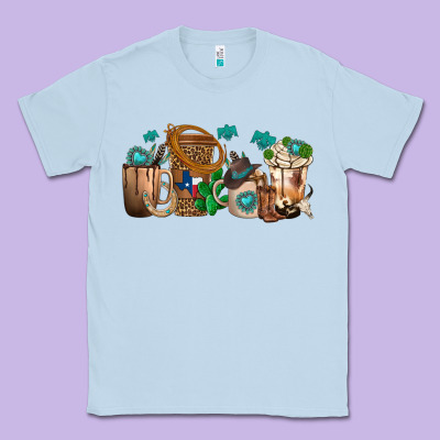Classic Tee western coffee cups