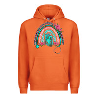 Carrot nurse life spring stethoscope heart rainbow Premium Hoodie - BarkalooDesign