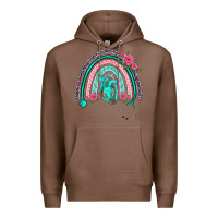 Chestnut nurse life spring stethoscope heart rainbow Premium Hoodie - BarkalooDesign