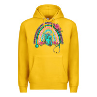 Lemon nurse life spring stethoscope heart rainbow Premium Hoodie - BarkalooDesign