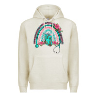 Oatmeal Heather nurse life spring stethoscope heart rainbow Premium Hoodie - BarkalooDesign