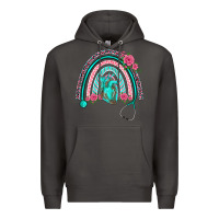 Smoke nurse life spring stethoscope heart rainbow Premium Hoodie - BarkalooDesign