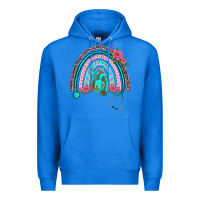 True Royal nurse life spring stethoscope heart rainbow Premium Hoodie - BarkalooDesign
