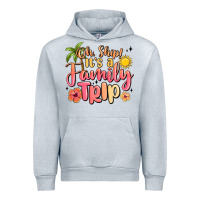 Heather Grey oh ship its a family trip summer vacation Urban Hoodie - MaliasSmallBusiness