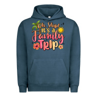 Pigment Midnight Navy oh ship its a family trip summer vacation Urban Hoodie - MaliasSmallBusiness