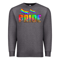 Charcoal Heather pride Premium Sweatshirt - HRA Design Shop