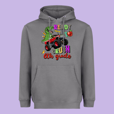 Ready To Crush 6th Grade Heavyweight Hoodie Designed By Zillion Design Studio