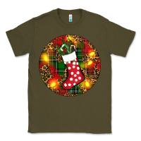 Army Green Santa Stocking Christmas Classic Tee - RanaPortraitStore