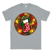 Heather Grey Santa Stocking Christmas Classic Tee - RanaPortraitStore