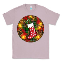 Lilac Santa Stocking Christmas Classic Tee - RanaPortraitStore