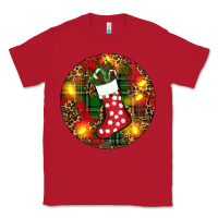 Red Santa Stocking Christmas Classic Tee - RanaPortraitStore