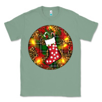 Sage Santa Stocking Christmas Classic Tee - RanaPortraitStore