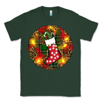 Sports Green Santa Stocking Christmas Classic Tee - RanaPortraitStore