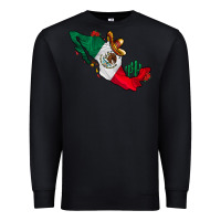 Black mexico Premium Sweatshirt - CowhideDigitalArt
