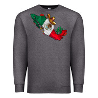 Charcoal Heather mexico Premium Sweatshirt - CowhideDigitalArt