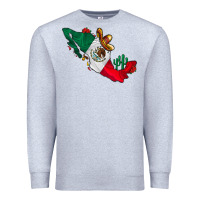 Heather Grey mexico Premium Sweatshirt - CowhideDigitalArt