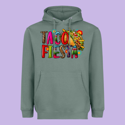 Taco Fiesta Heavyweight Hoodie Designed By Cts Tumbler Store