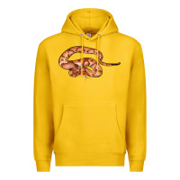 Lemon Copperhead Snake Illustrations Premium Hoodie - LillyAllenDesigns