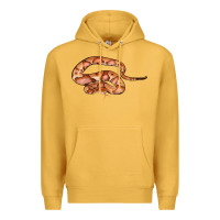 Mustard Copperhead Snake Illustrations Premium Hoodie - LillyAllenDesigns