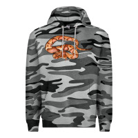 Slate Camo Copperhead Snake Illustrations Premium Hoodie - LillyAllenDesigns