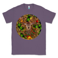 Lavender Christmas Reindeer Classic Tee - RanaPortraitStore