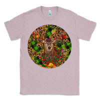 Lilac Christmas Reindeer Classic Tee - RanaPortraitStore
