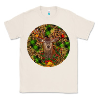Natural Christmas Reindeer Classic Tee - RanaPortraitStore