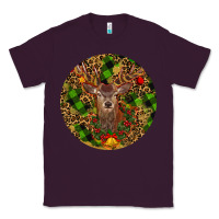 Plum Christmas Reindeer Classic Tee - RanaPortraitStore