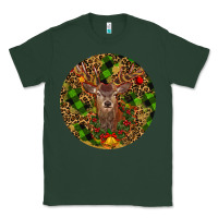 Sports Green Christmas Reindeer Classic Tee - RanaPortraitStore