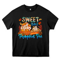 Black Sweet Like Pumpkin Pie Heavy Core Tee - CowhideDigitalArt